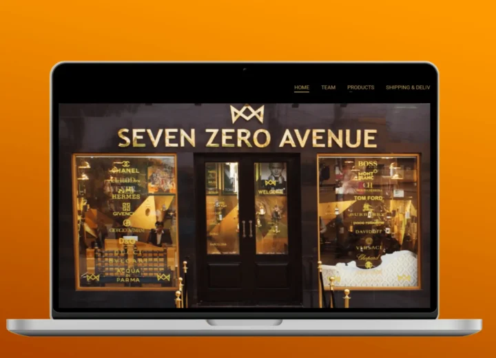 Presenting Seven Zero Avenue website design by Crown TechSol"