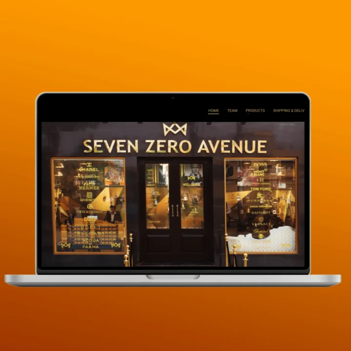 Presenting Seven Zero Avenue website design by Crown TechSol"