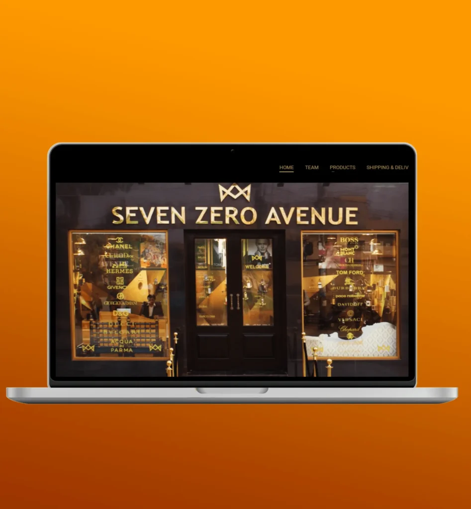 Presenting Seven Zero Avenue website design by Crown TechSol"