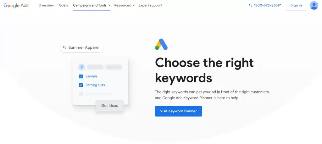 Google Keyword Planner free and Google Keyword Research Tool